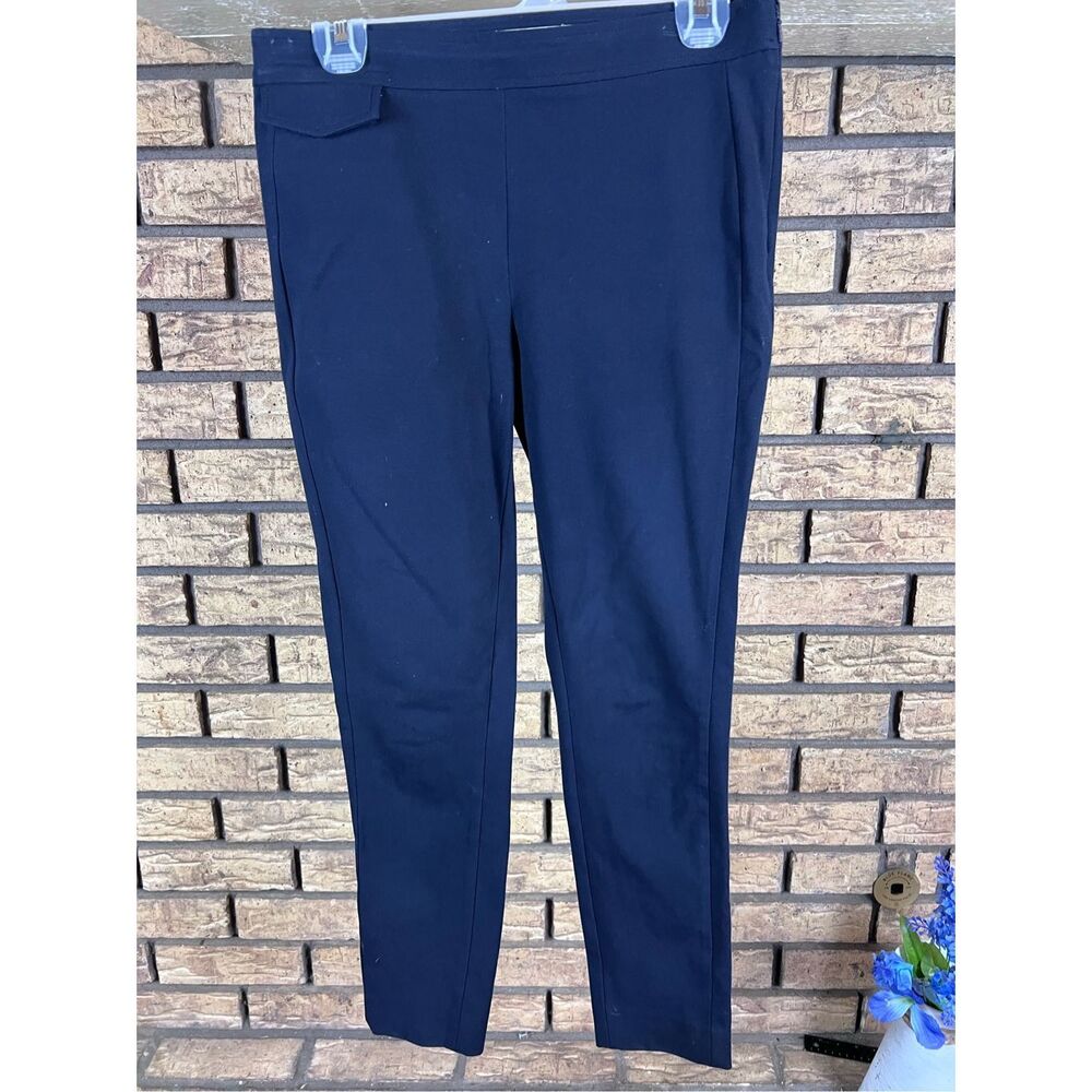 TORY BURCH Wool Navy Blue Unlined Side Zip Dress Pants Size 8